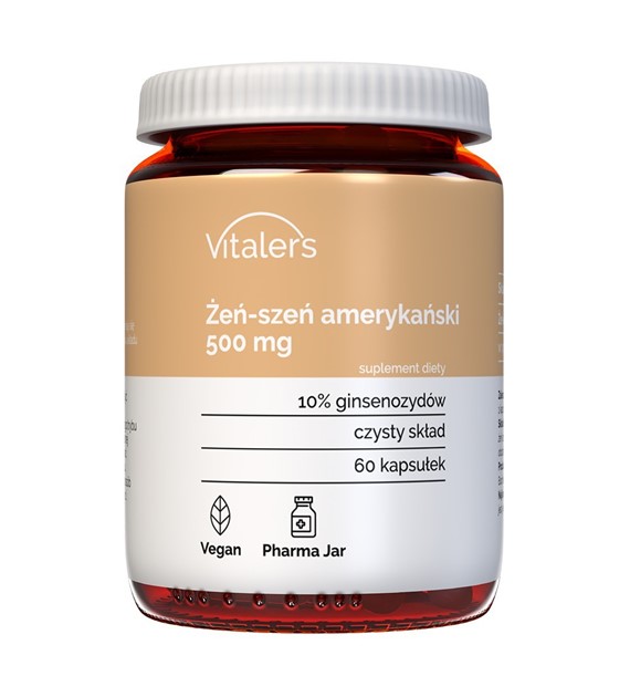Vitaler's Americký ženšen 500 mg - 60 kapslí