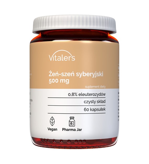 Vitaler's Sibiřský ženšen (Eleuthero) 500 mg - 60 kapslí