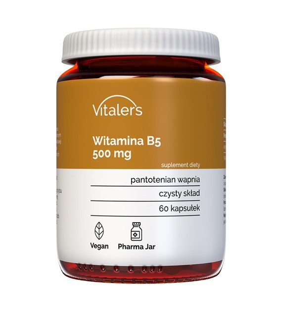 Vitaler's Witamina B5 500 mg (Kwas pantotenowy) - 60 kapsułek