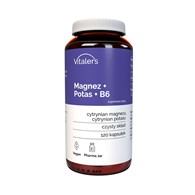 Vitaler's Magnez 100 mg + Potas 150 mg + B6 12,5 mg - 120 kapsułek