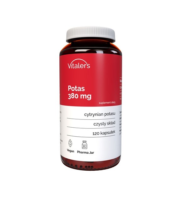 Vitaler's Cytrynian Potasu 380 mg - 120 kapsułek