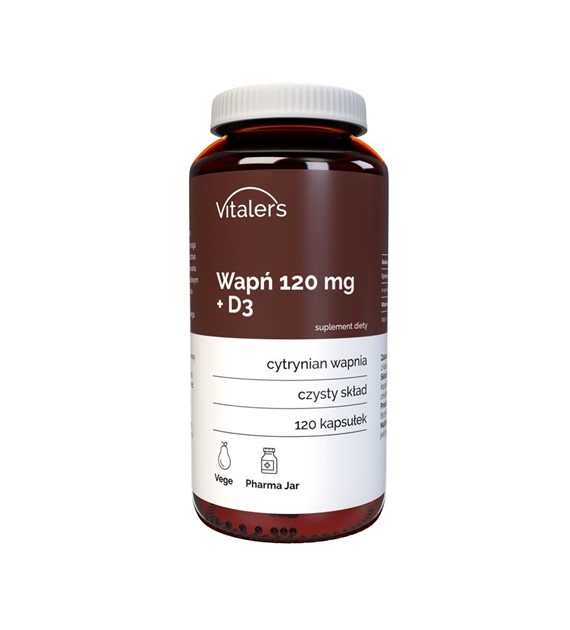 Vitaler's Wapń 120 mg + D3 - 120 kapsułek